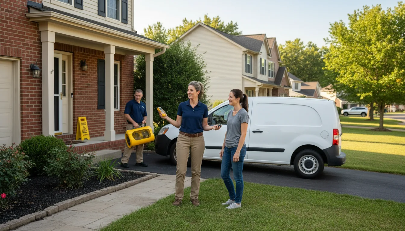 Water restoration image for Water Damage & Restoration Services in Bailey, TX